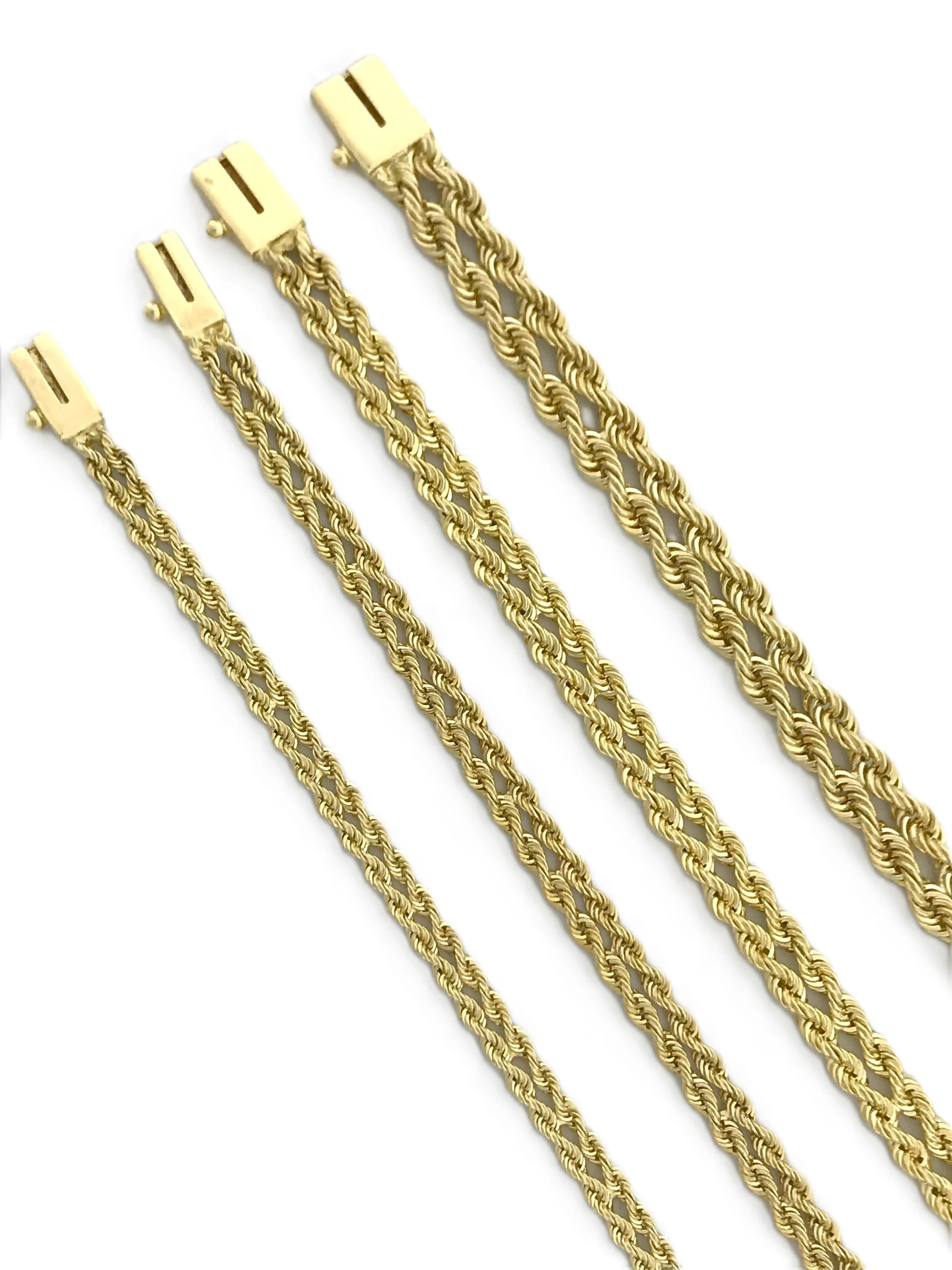 14K Gold Double Rope Bracelet