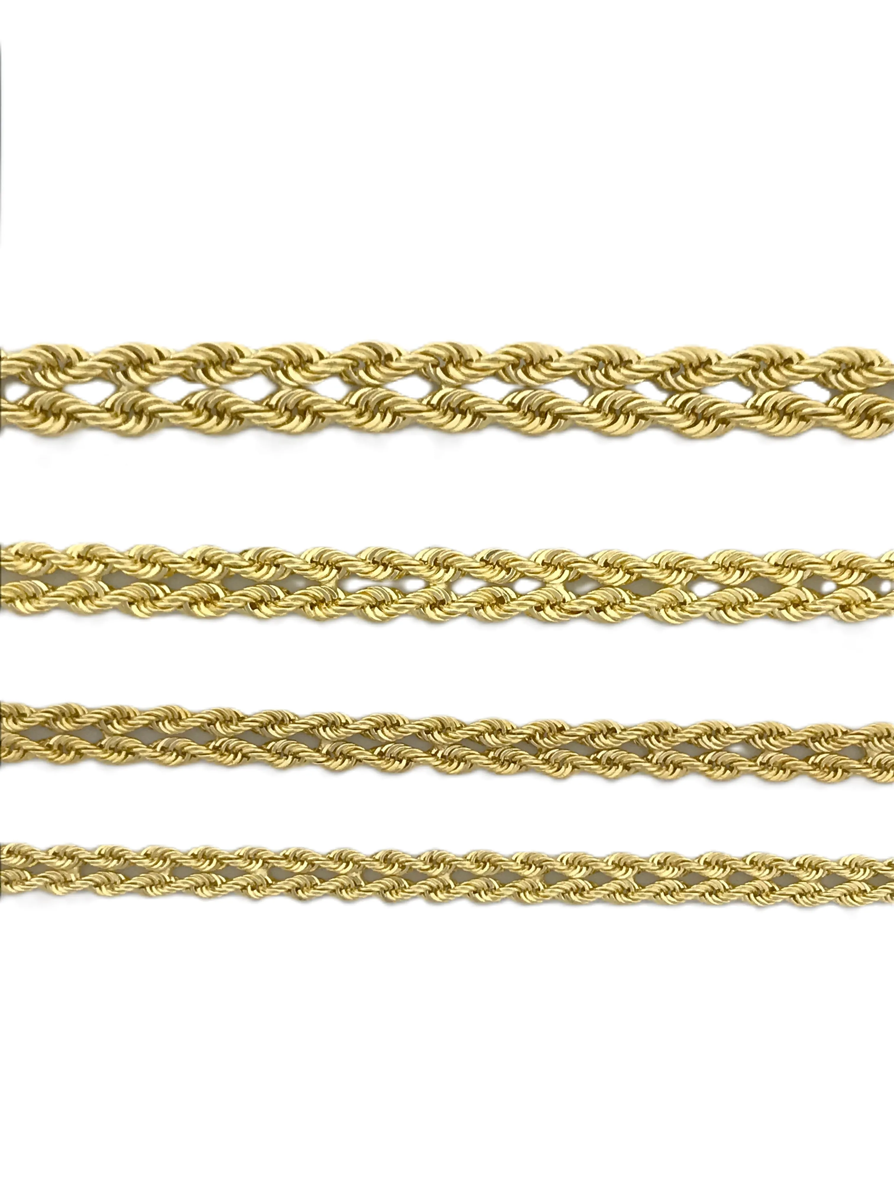 14K Gold Double Rope Bracelet