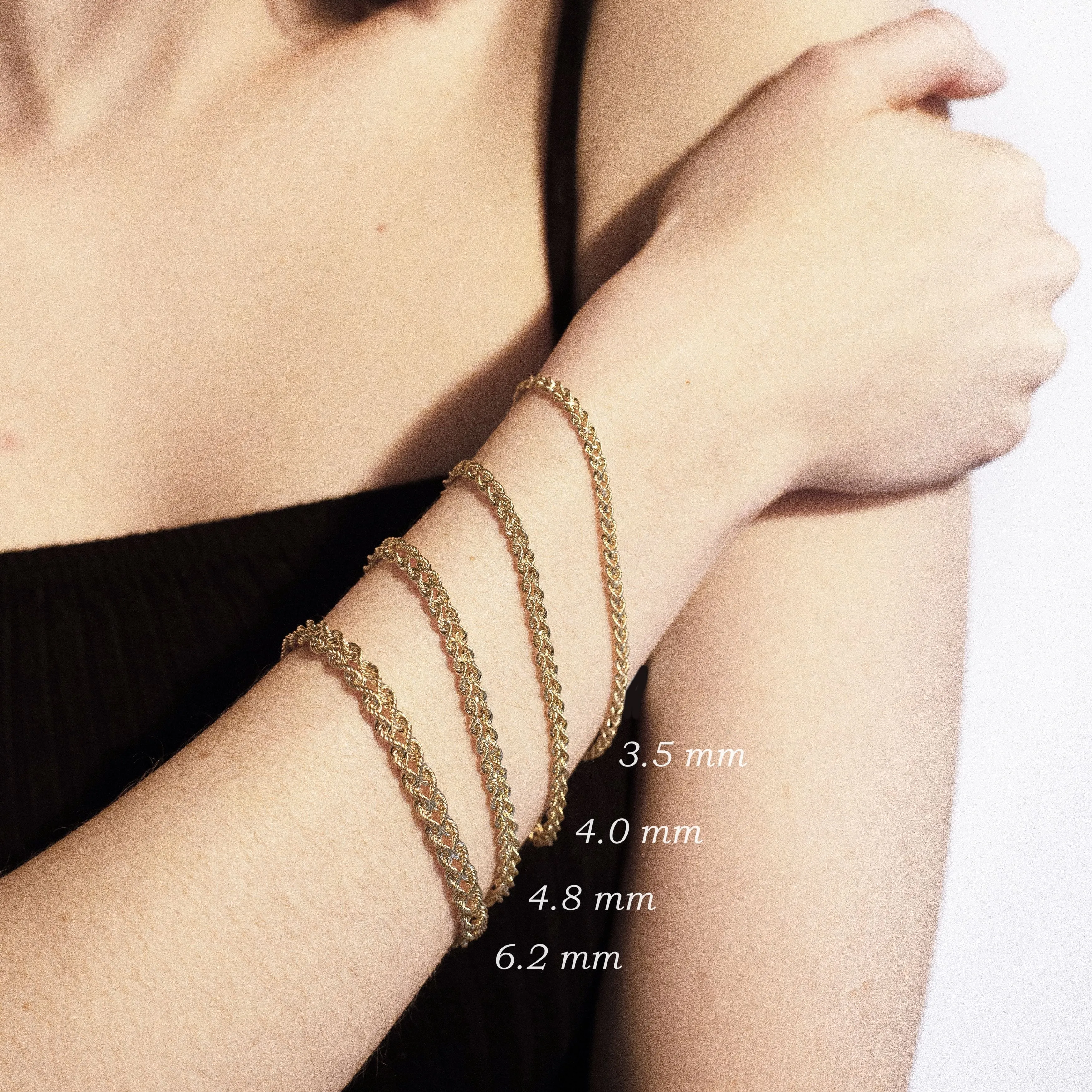 14K Gold Double Rope Bracelet