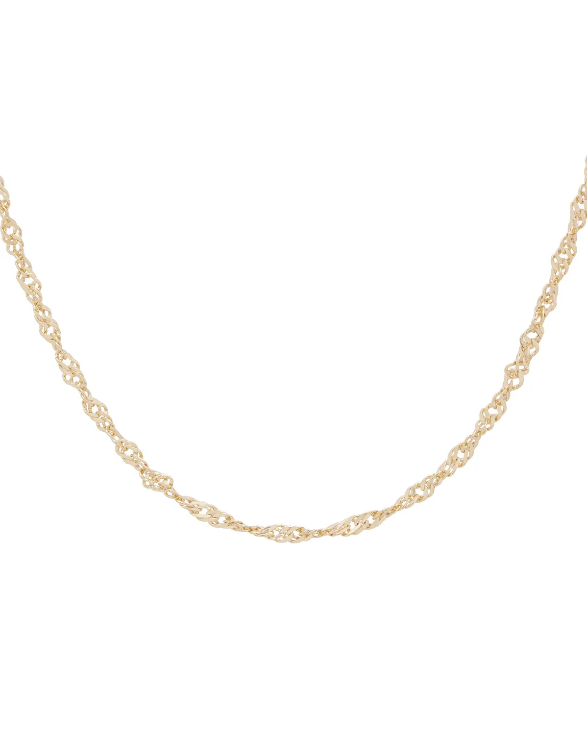 14K Solid Gold Hong Rope Necklace