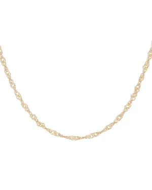 14K Solid Gold Hong Rope Necklace