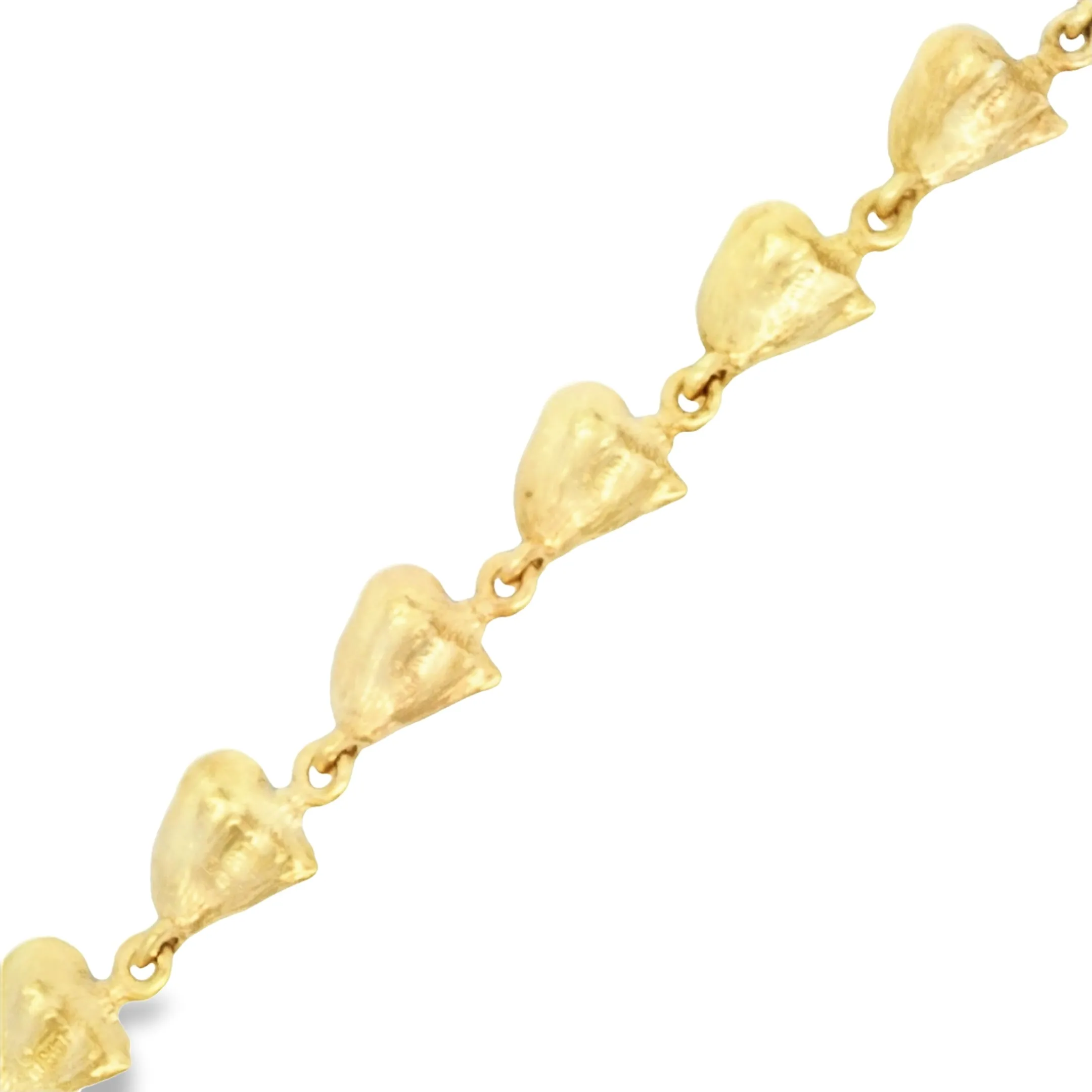 14k Yellow Gold Conch Bracelet 7 1/4"