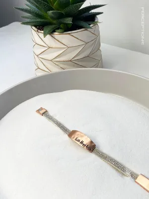 399 Off white - HOPE Embossed Bracelets