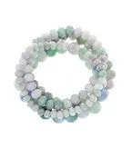 4 ROW Facted & Ball Bracelet