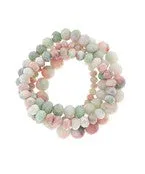 4 ROW Facted & Ball Bracelet