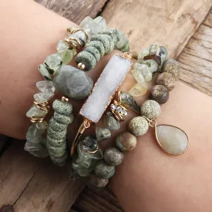 5pc Stack Bracelets Set - multiple colors available