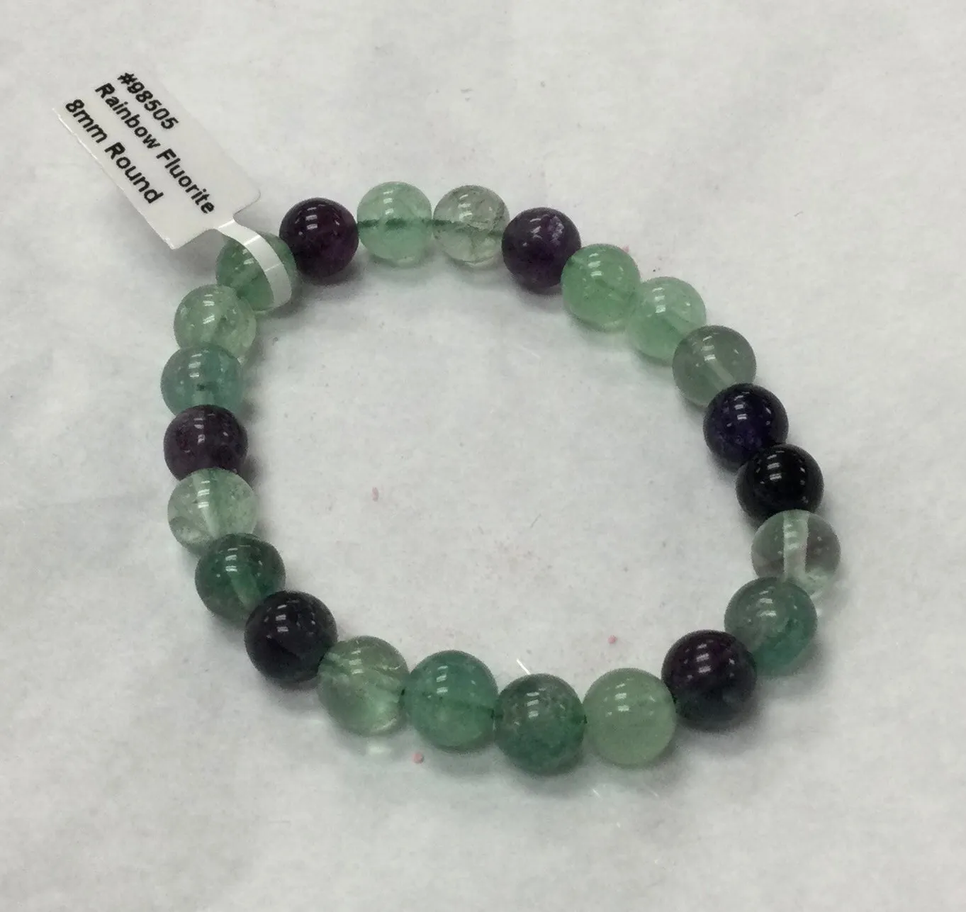 6mm Rainbow Fluorite Bracelet
