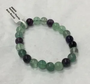 6mm Rainbow Fluorite Bracelet