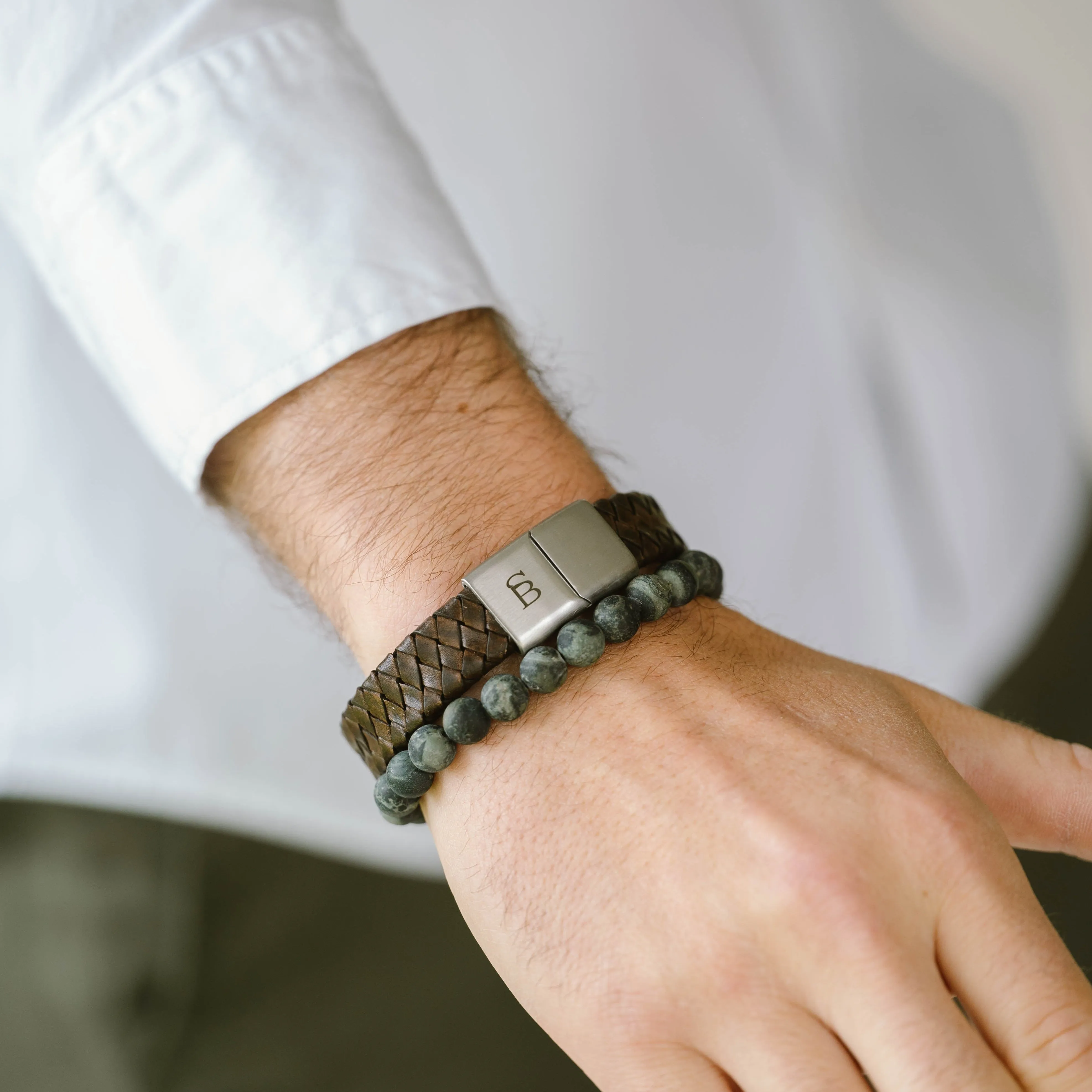 8mm Round Gemstone Bracelet Matt Kambaba
