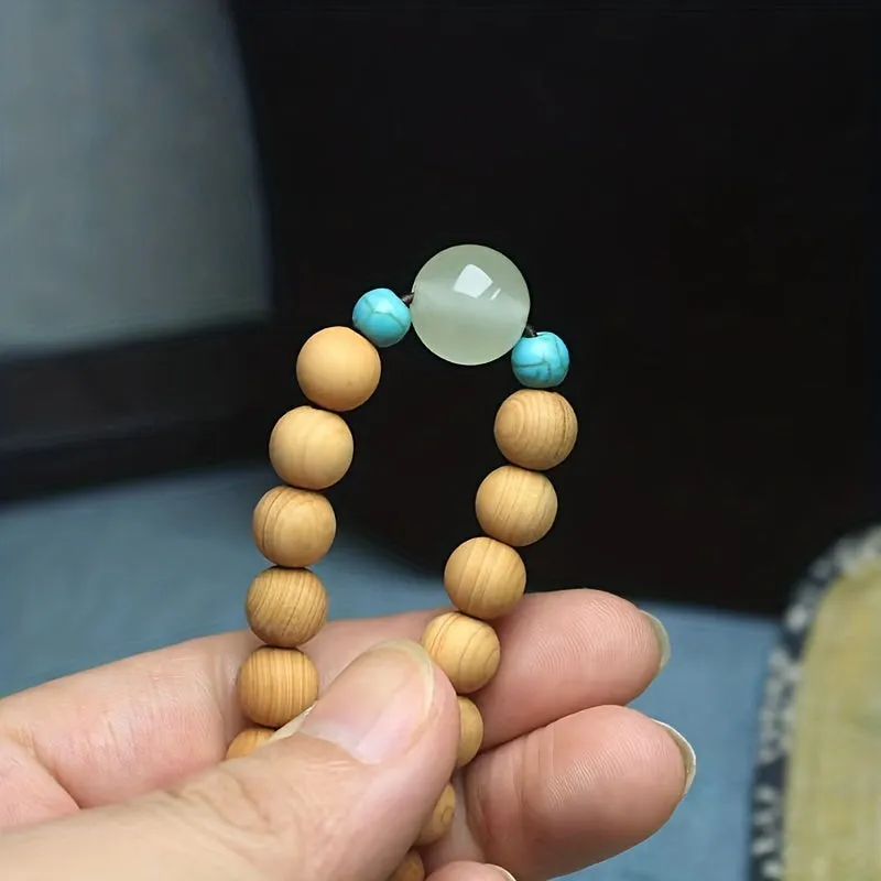 8mm Wooden Round Beads Bracelet