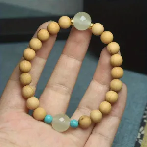 8mm Wooden Round Beads Bracelet