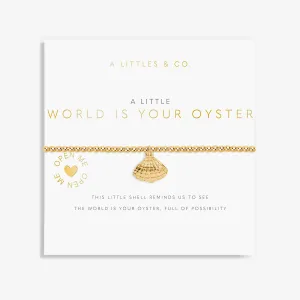 A Little 'World Is Your Oyster' Bracelet in Gold-Tone Plating