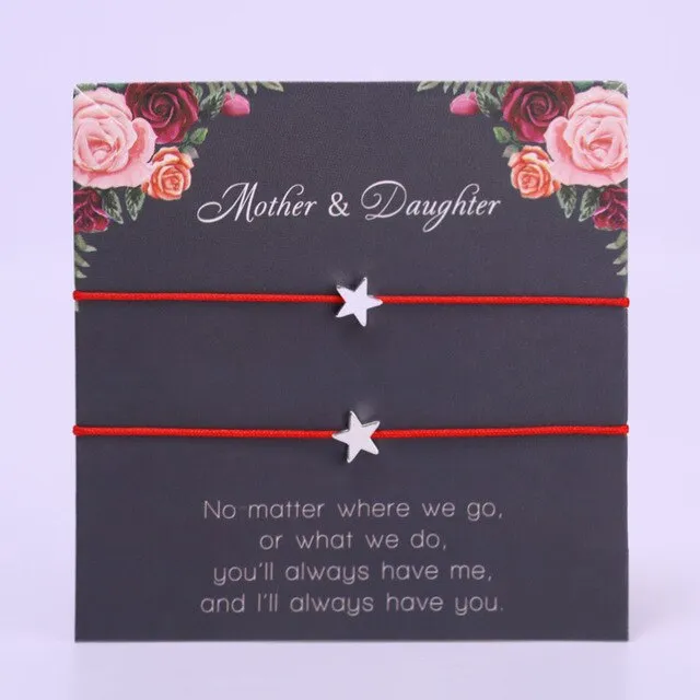 A Set-Pinky Promise Compass Bracelets Best Friends Mother Daughters Women Jewelry Christmas Gift Drop Shipping