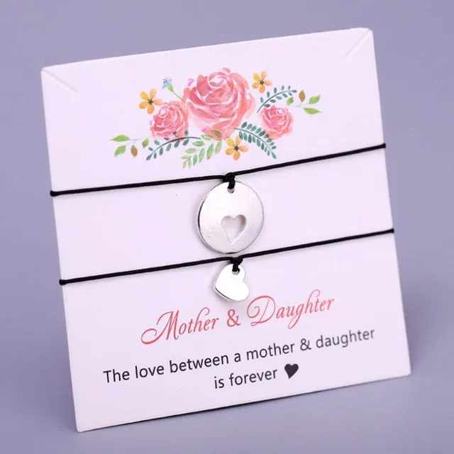 A Set-Pinky Promise Compass Bracelets Best Friends Mother Daughters Women Jewelry Christmas Gift Drop Shipping