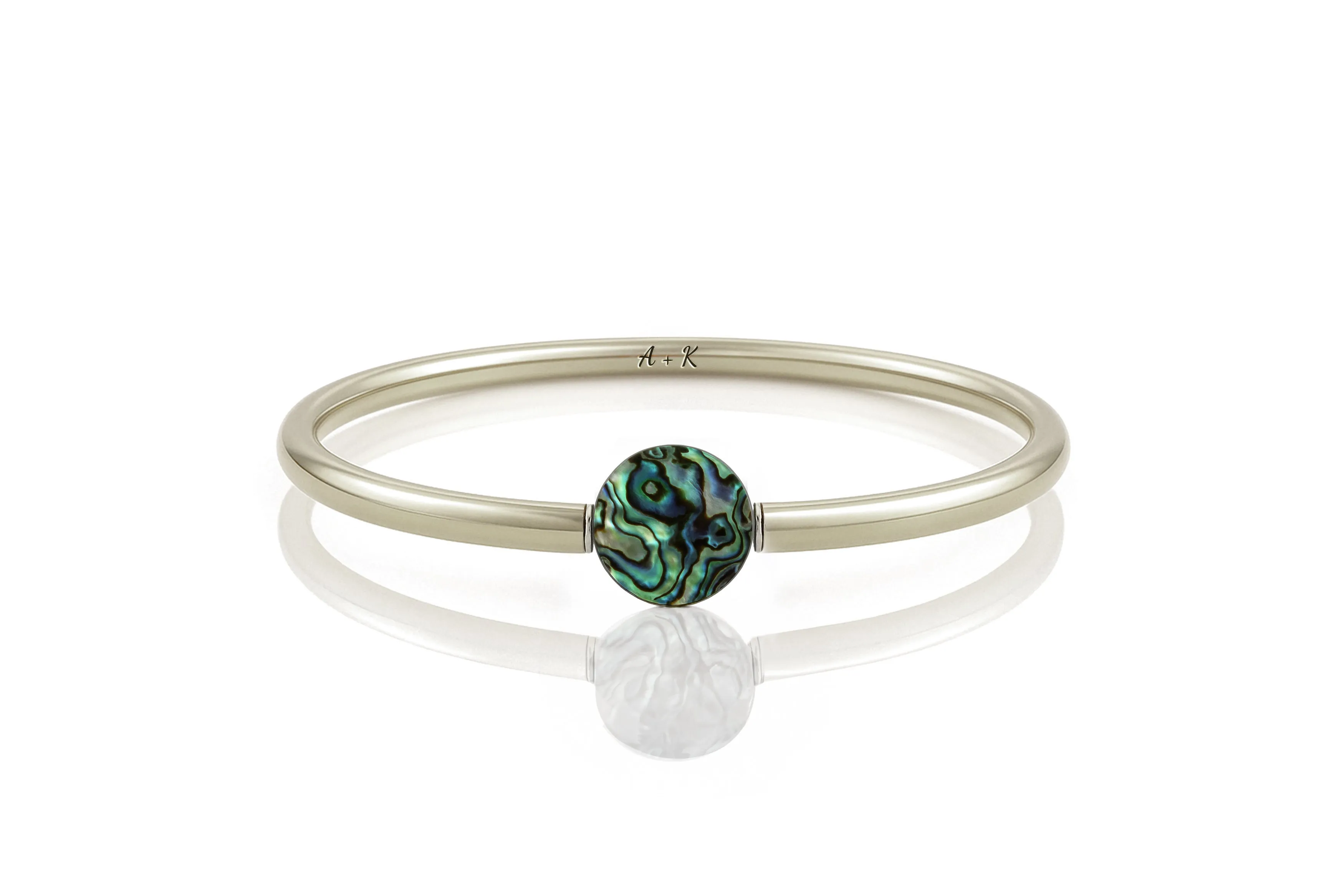 Abalone Shell Bangle Bracelet