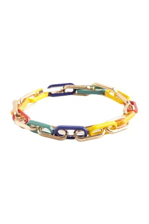 ACETETATE MULTI LINK ELASTIC BRACELET