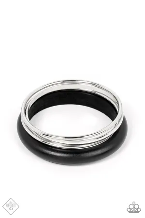 Adventurous Attitude - Black Bracelet (SS-0222)