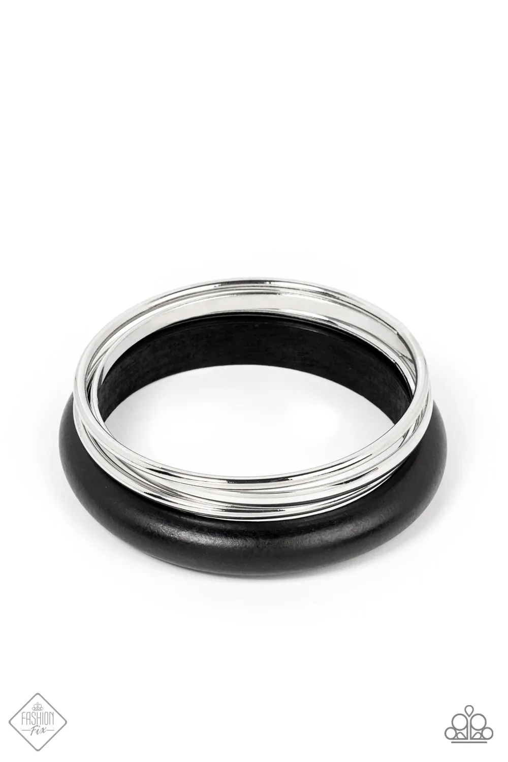 Adventurous Attitude - Black Bracelet (SS-0222)