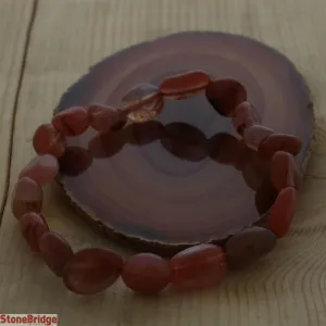 Agate Red Tumbled Bracelets