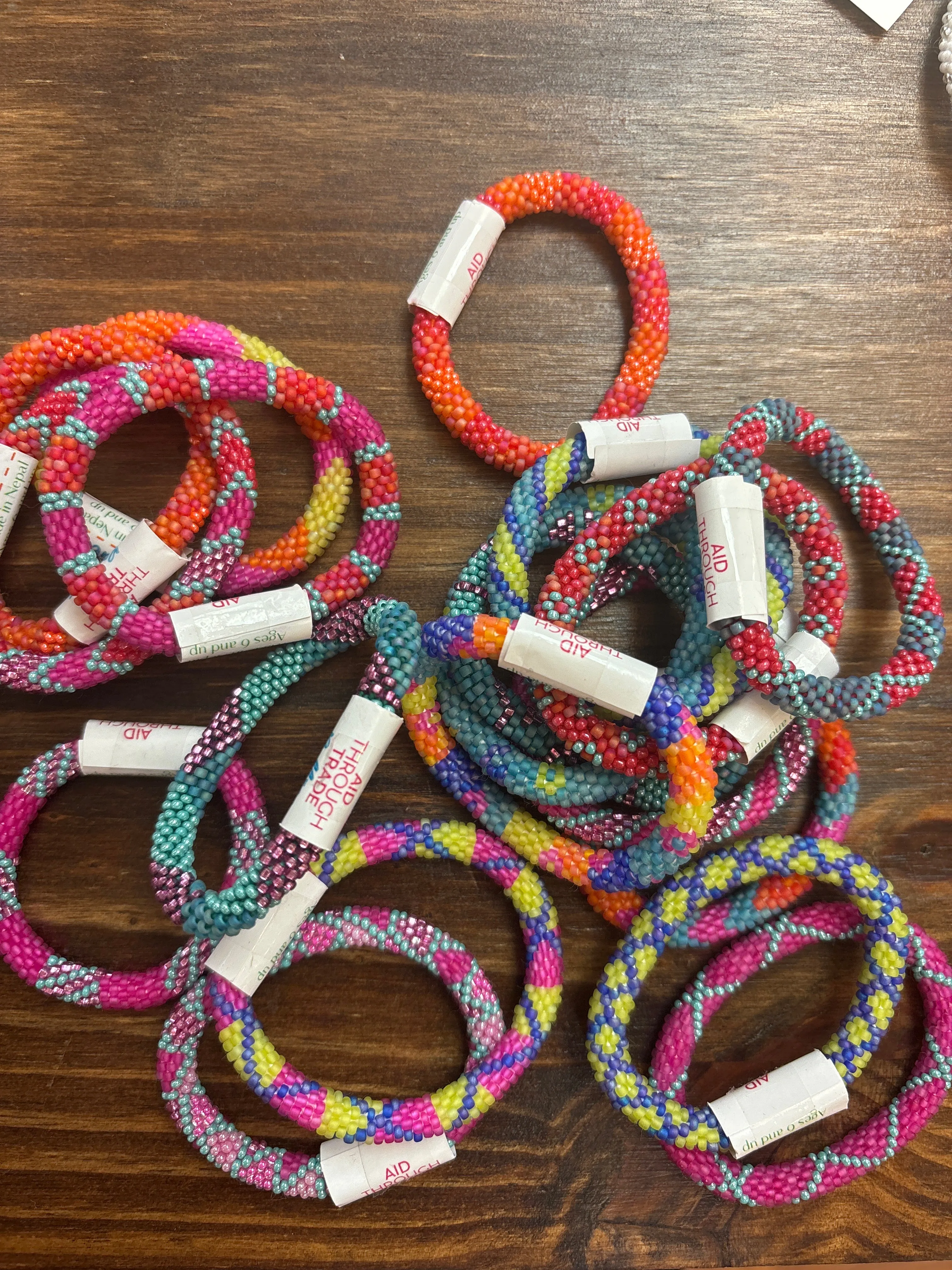 Aid Through Trade Girls Rollies Roll On Bracelets