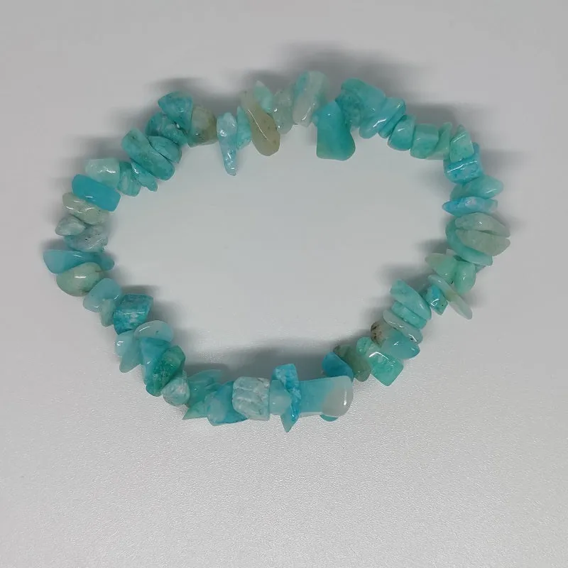 Amazonite Chip Crystal Bracelet