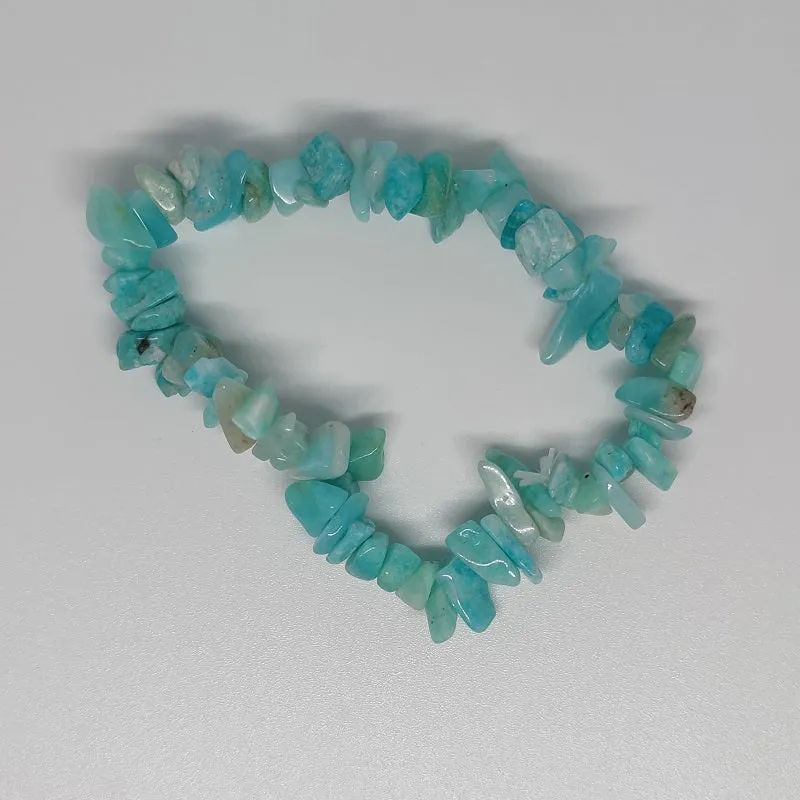 Amazonite Chip Crystal Bracelet