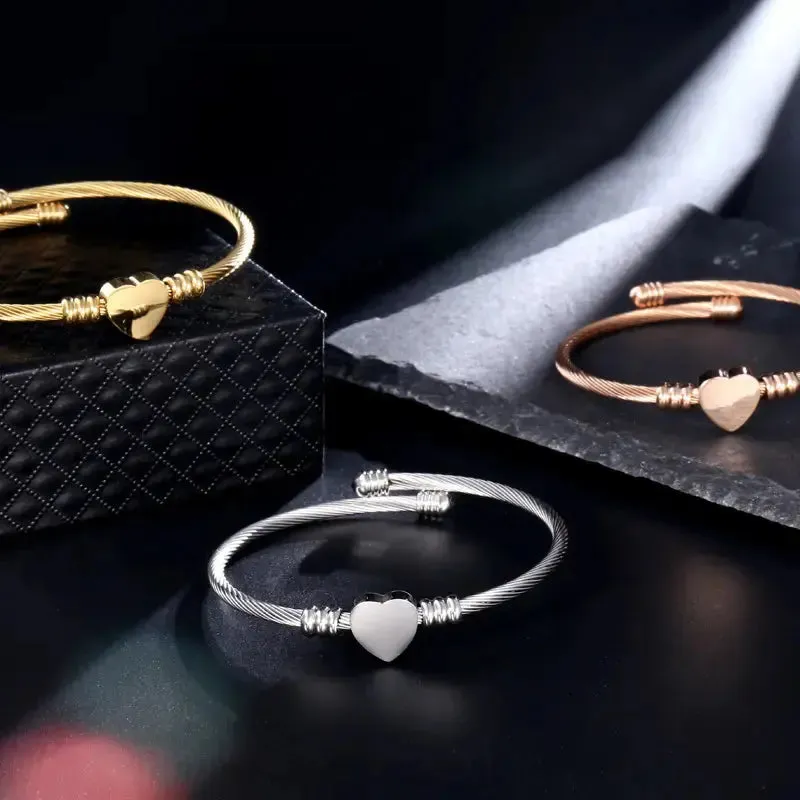 Amore Stainless Steel Adjustable Bracelet