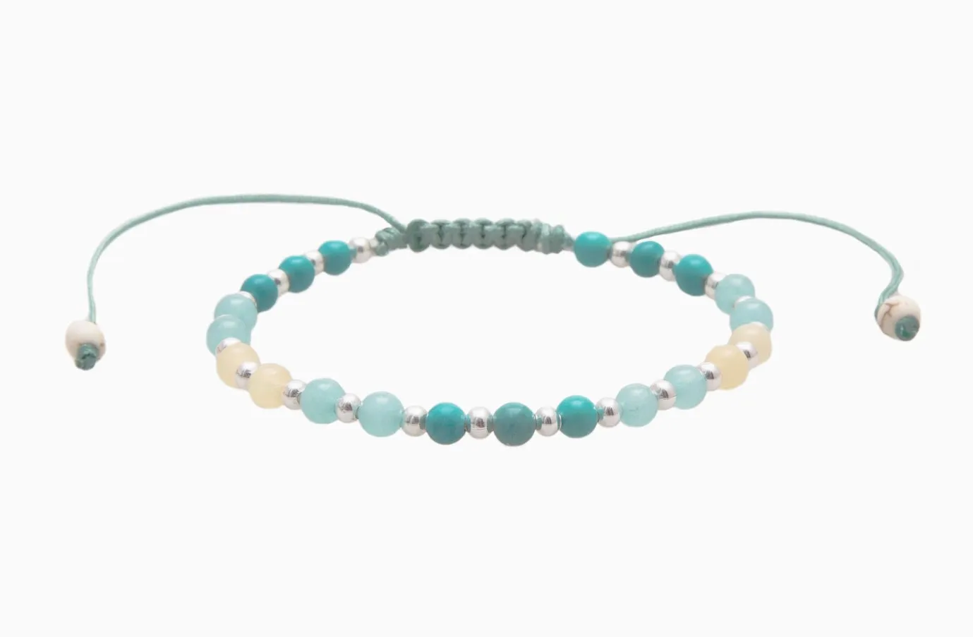 Anti-Anxiety   Healing 4mm Healing Bracelet (Silver)