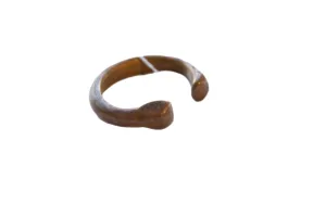 Antique African Copper Alloy Snake Cuff Bracelet