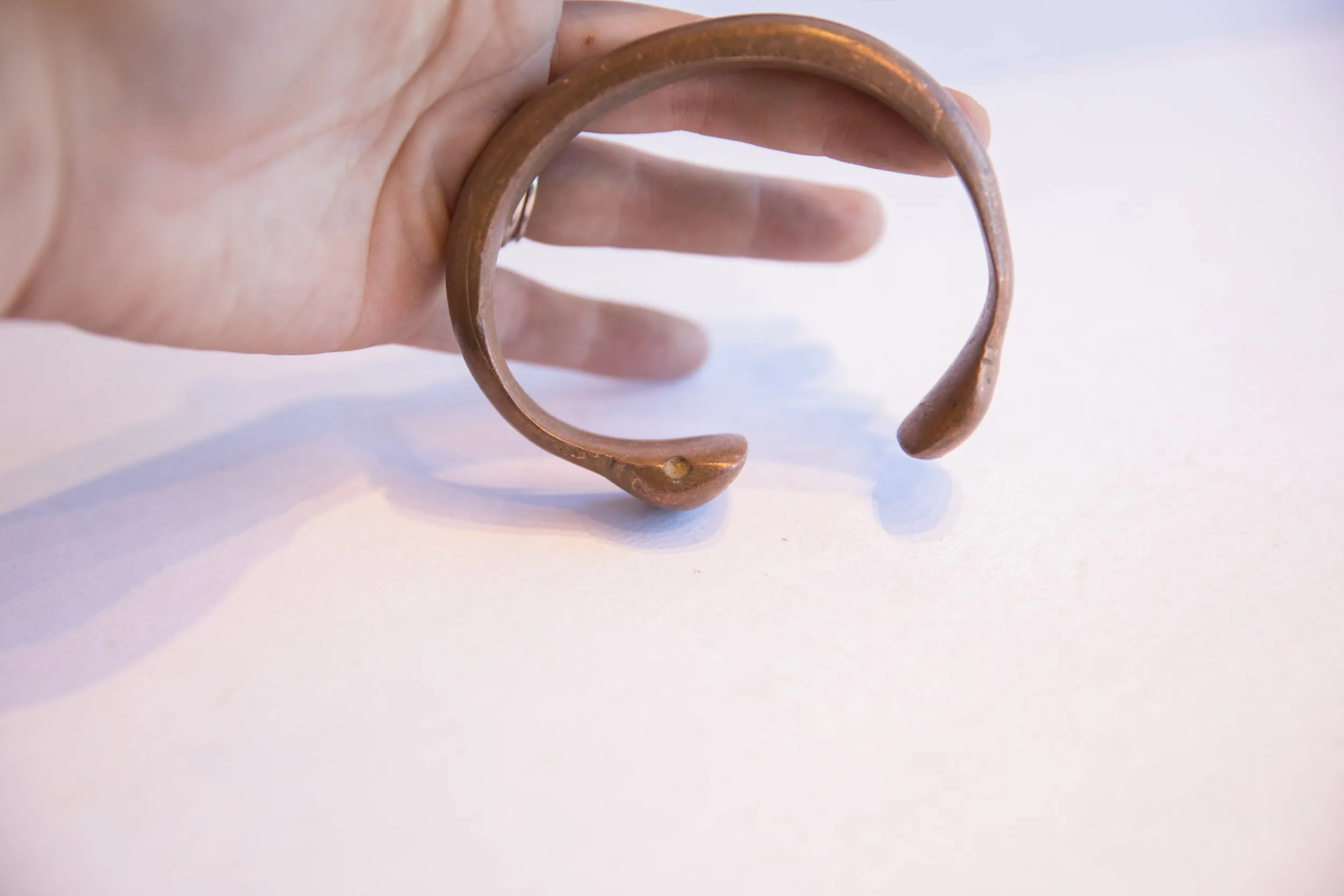 Antique African Snake Cuff Bracelet