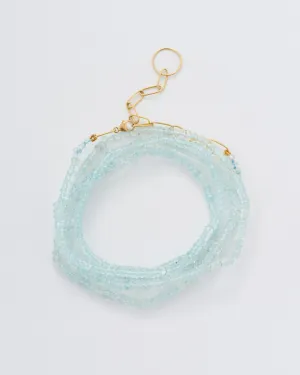 aquamarine wrap bracelet