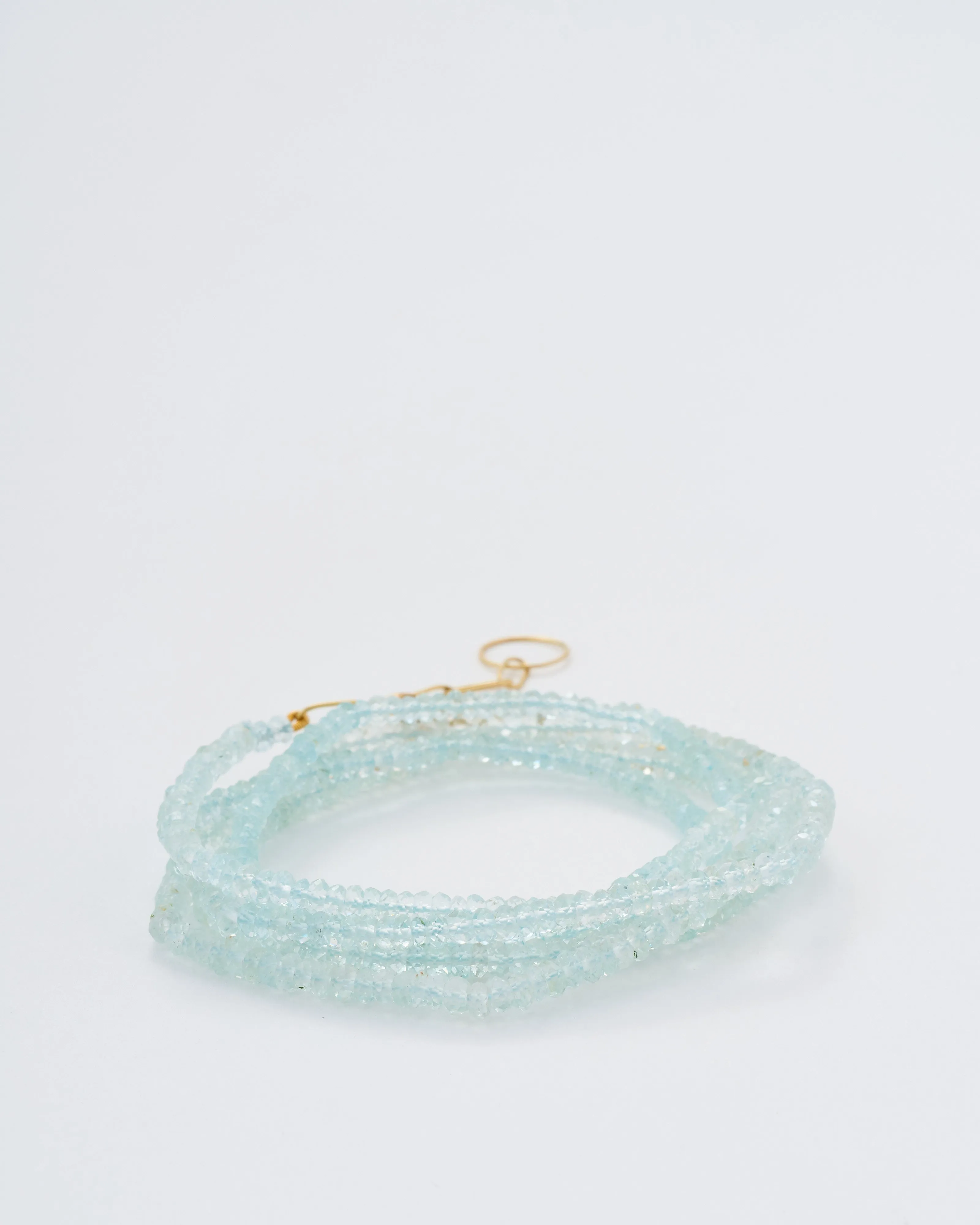 aquamarine wrap bracelet
