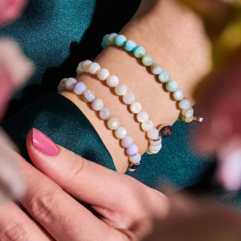 Athenian Blue x Silver | Abalone Bracelet