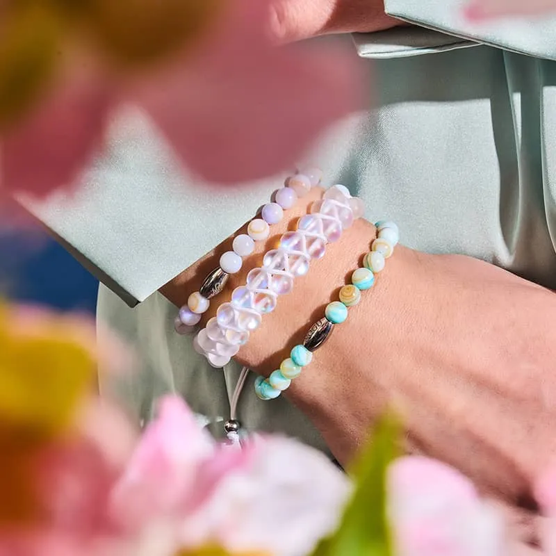 Athenian Blue x Silver | Abalone Bracelet