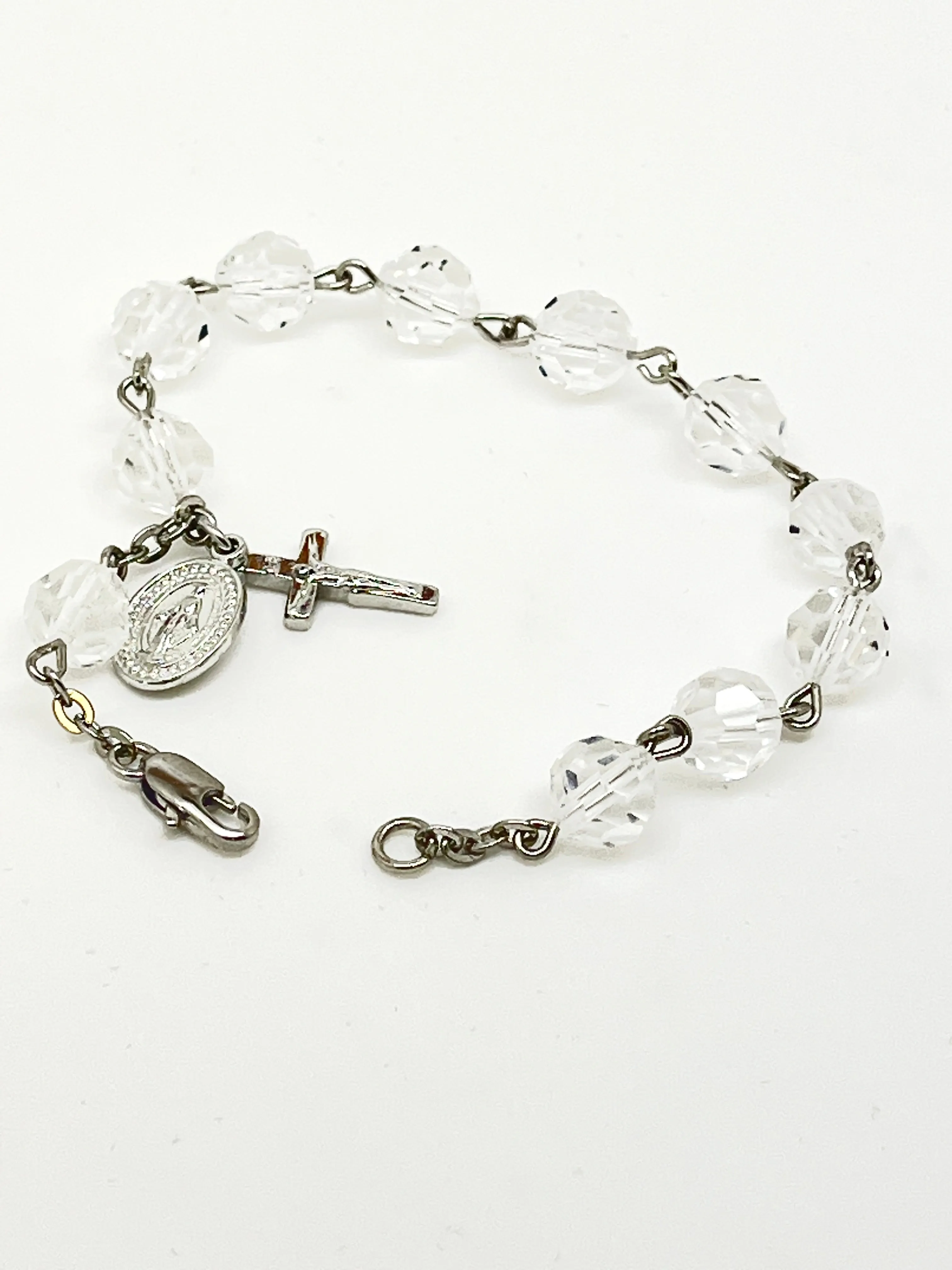 Austrian Crystal  Rosary Bracelet 8MM