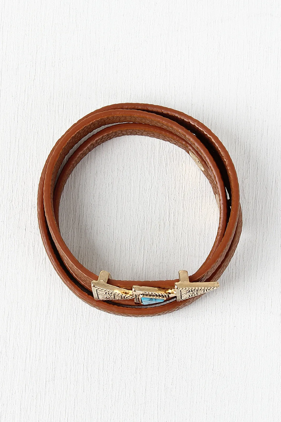 Aztec Triple Triangle Wrap Bracelet