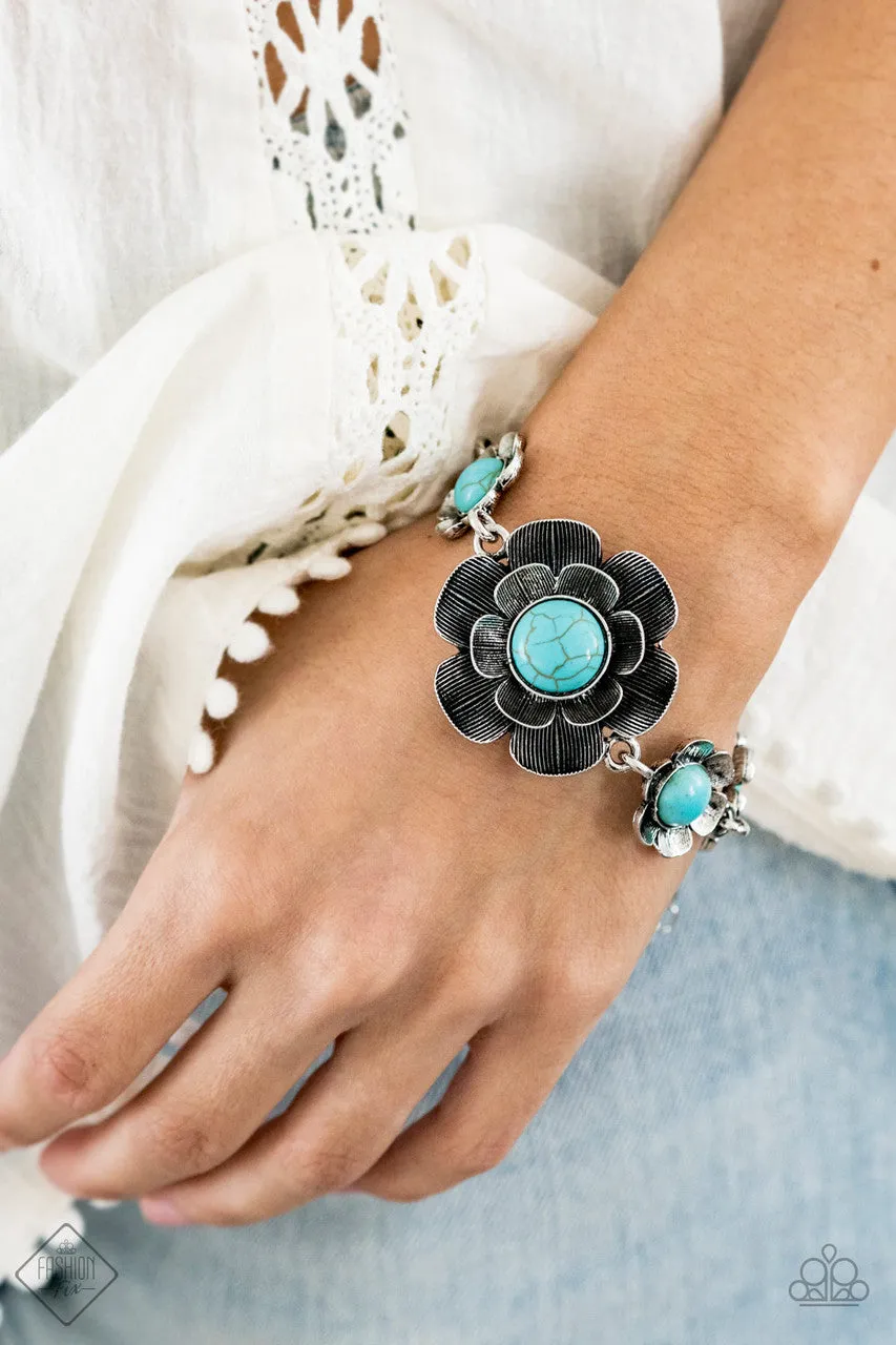 Badlands Blossom Blue Paparazzi Bracelet