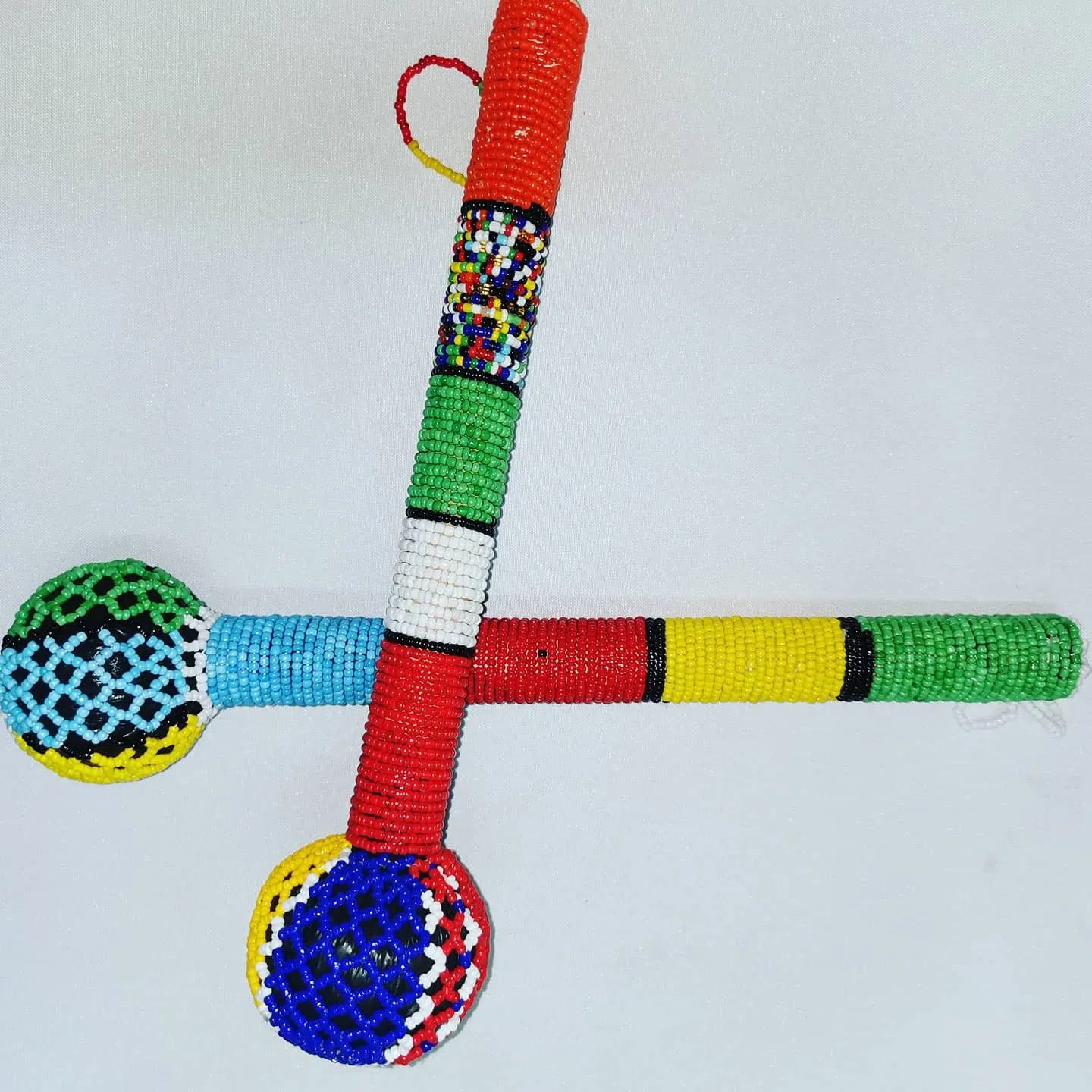 Beaded knobkerrie