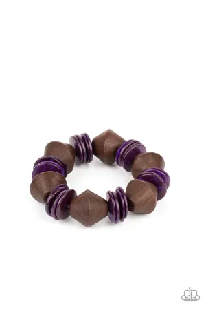 Bermuda Boardwalk Purple Paparazzi Bracelet