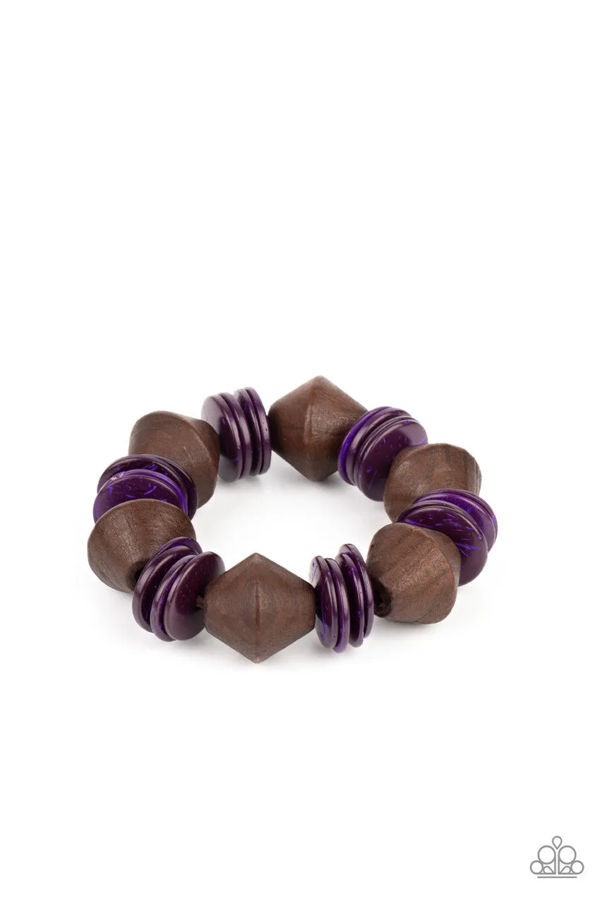 Bermuda Boardwalk Purple Paparazzi Bracelet