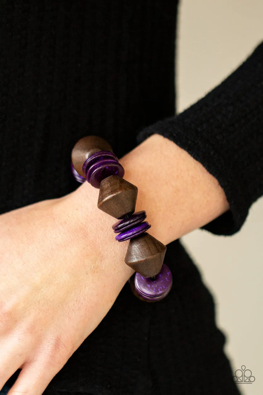 Bermuda Boardwalk Purple Paparazzi Bracelet