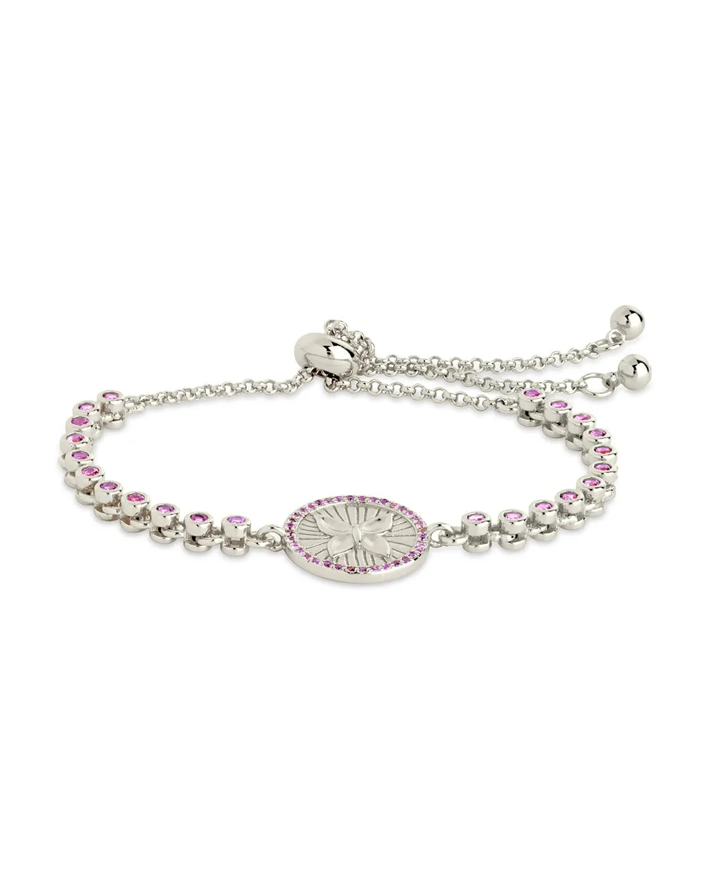 Bindi CZ Butterfly Bolo Bracelet