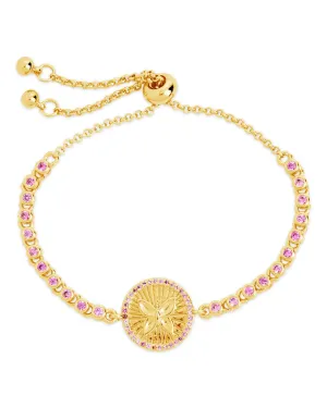 Bindi CZ Butterfly Bolo Bracelet