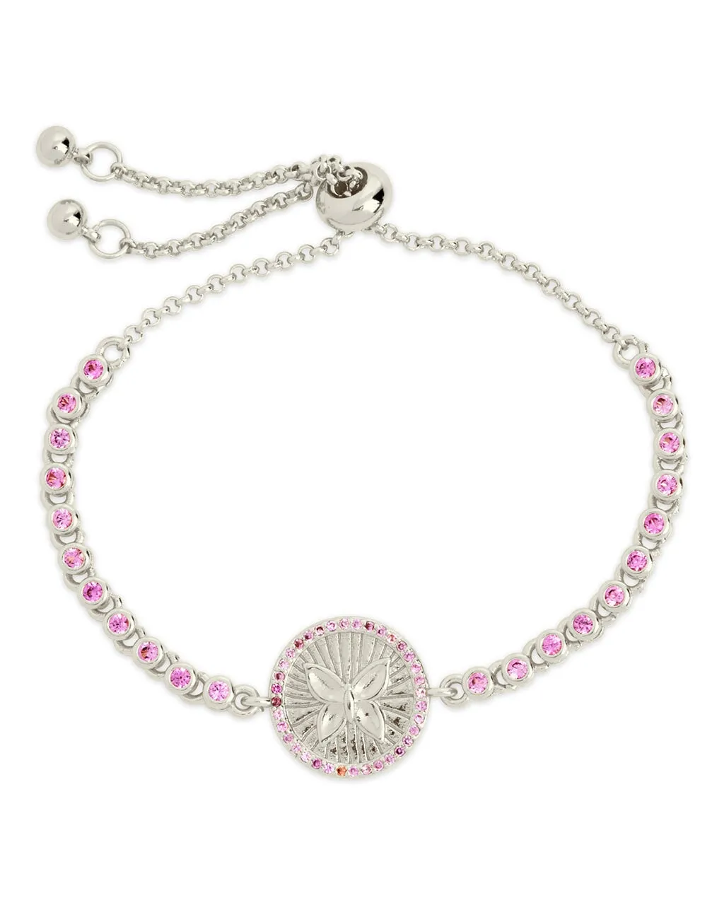 Bindi CZ Butterfly Bolo Bracelet