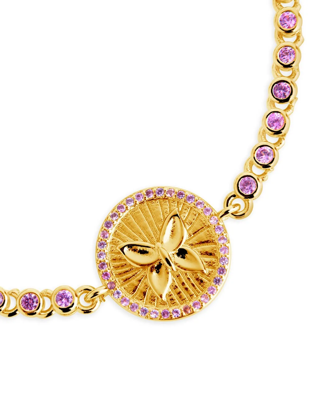 Bindi CZ Butterfly Bolo Bracelet