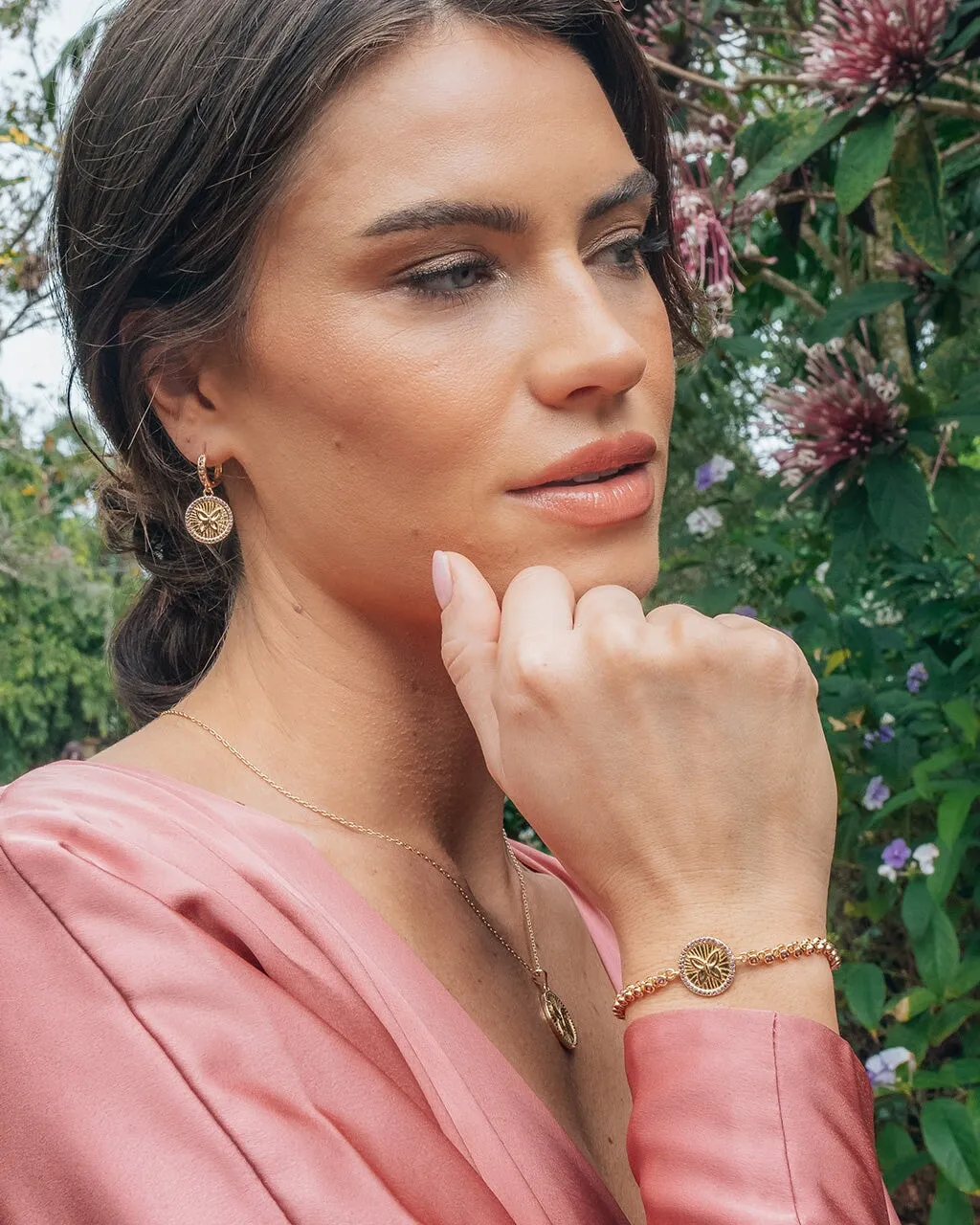 Bindi CZ Butterfly Bolo Bracelet