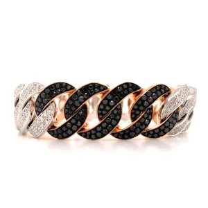 Black & Diamond 8.57CT T.W. Pave Link Bracelet