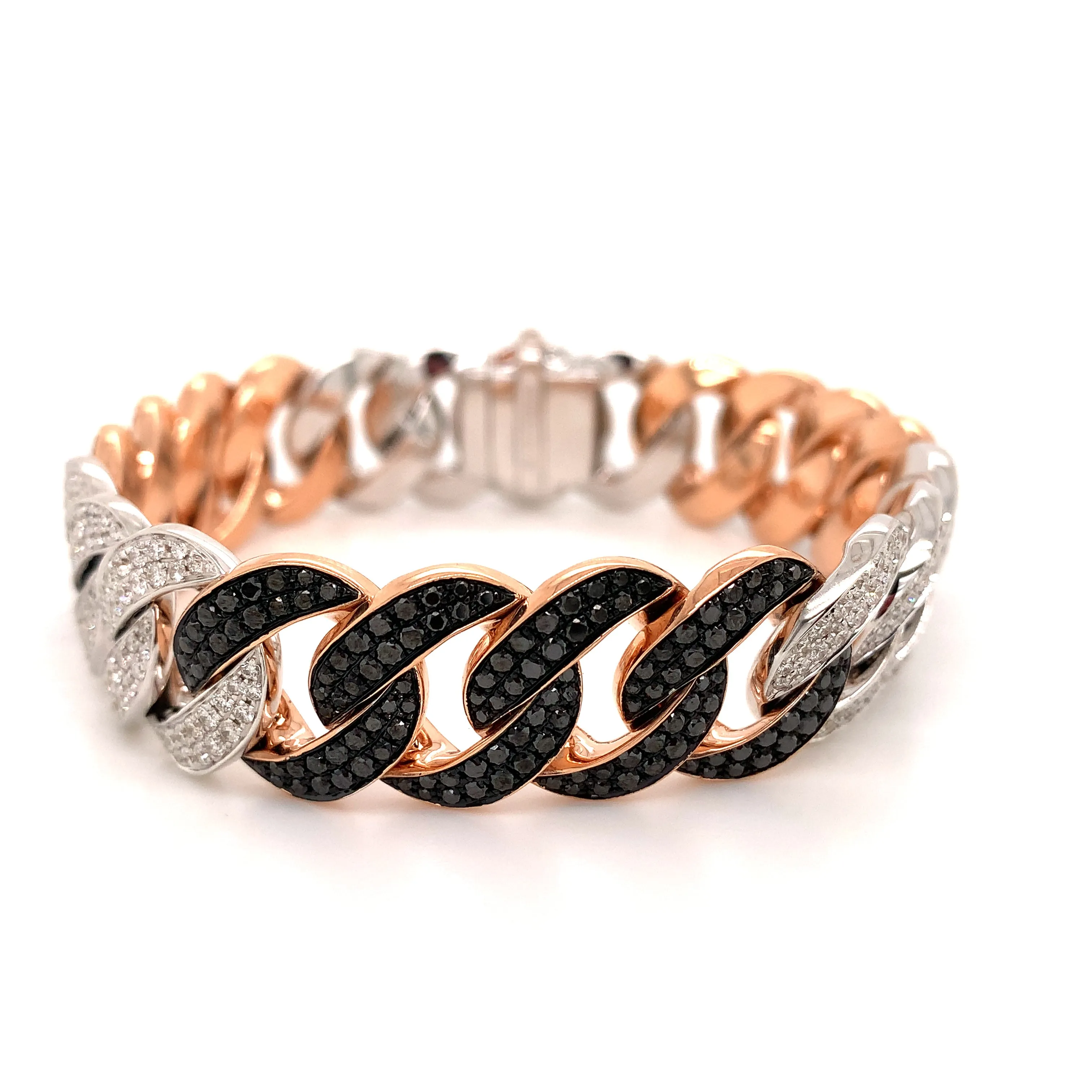 Black & Diamond 8.57CT T.W. Pave Link Bracelet