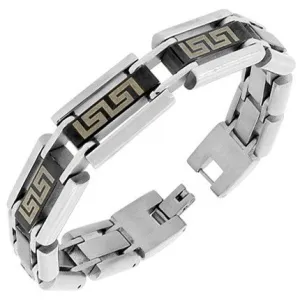 Black Greek Wrap Bracelet