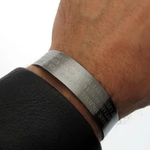 Black KIA Engraved Bracelet